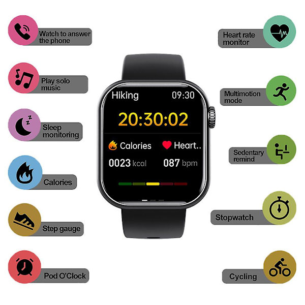 Smartklocka Glucometer, Blodsockermätare Smartklocka Med Bluetooth-samtal, Fitness Tracker Med
