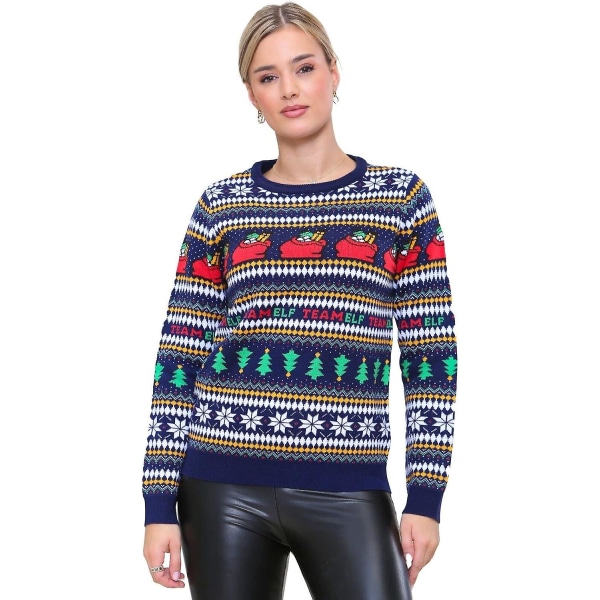 Festlige Julegensere for Kvinner UK Langermet Alvegenser Pullover