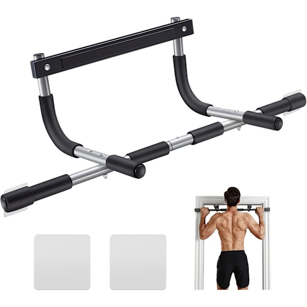 Pull Up-stång för dörröppning | Tjockare stål Maxvikt 440 lbs Övre kroppsfitnessövningsstång | Multigreppstyrka för dörröppning