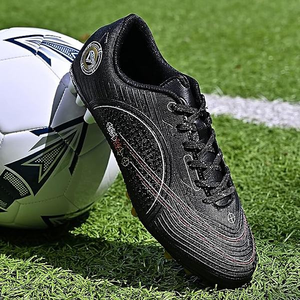 Fotballsko Herre Knotter Pigger Sko Ungdom Treningssko Profesjonelle Unisex Fotballsko black EU41