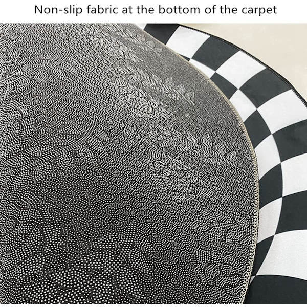 Pyöreä 3D-matto Vortex Trap -visuaalinen illuusio, painettu alue matto lattiamatto liukumaton 80x80cm