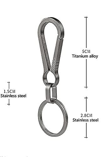 Karabinhage Titanium Nøglering Bil Edc Gave Til Mænd