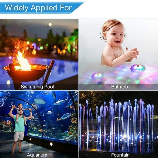Flydende Farve Pool Lys, Disco Bade Lys