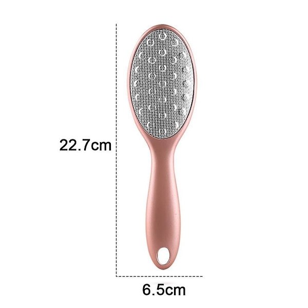 Fodrasp Fodfil Fodpleje Pedicure Metaloverfladeværktøj til fjernelse af hård hud, fil i rustfrit stål rose gold