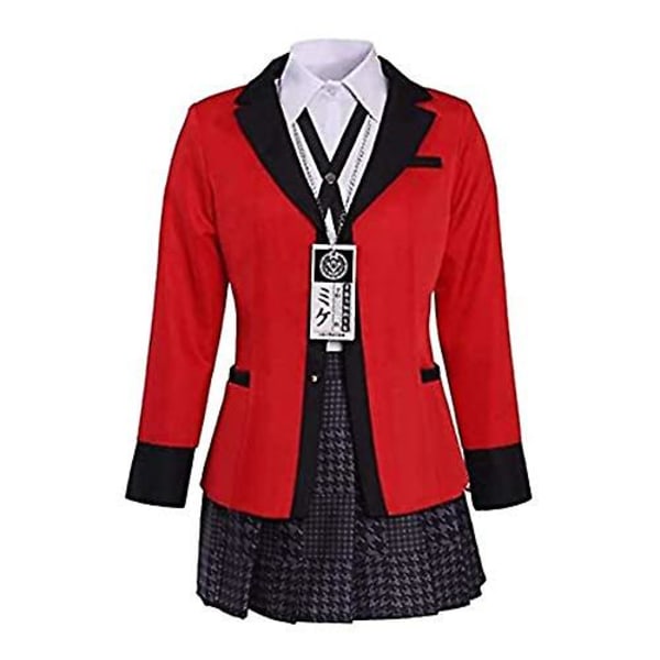Ornitologdräkt Skoluniformer Cosplay Fullt set Uniform för spelberoende Anime Cosplay Mary Saotome Japanska Hyakkaou Kjol Kostymer Stockin 2xl Red