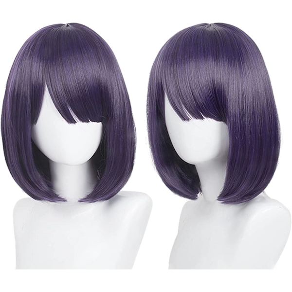 Kort svart lila bob frisyr Min klädsel Darling Sailor Kitagawa Anime Cosplay peruker