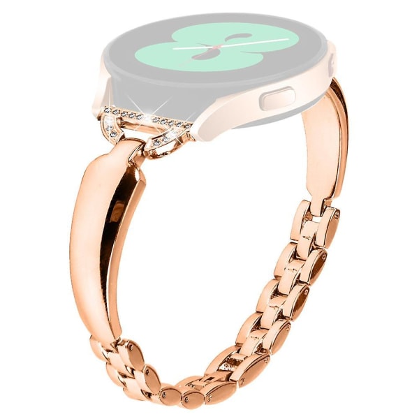 20mm klockarmband för Samsung Galaxy Watch6 40mm 44mm/Watch6 Classic 43mm 47mm/Watch 5/4 40mm 44mm Rose Gold