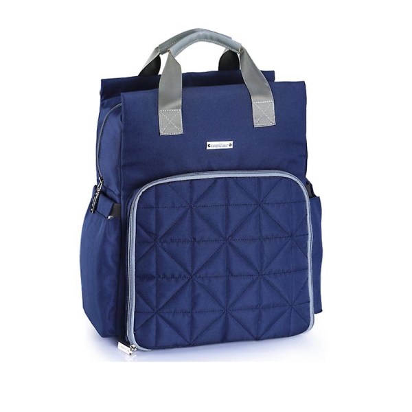Repussa äiti ja vauva -matkalaukku, monitoiminen, suuri kapasiteetti, vedenpitävä navy blue