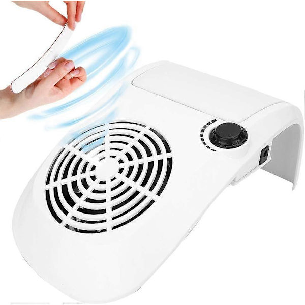 Nageldammsugare 40W Dammsamlare Maskin Vakuum Dongle Art Manikyr Verktyg med Hög Effekt Nagel UV Gel Nagelsalong Vakuum (EU)