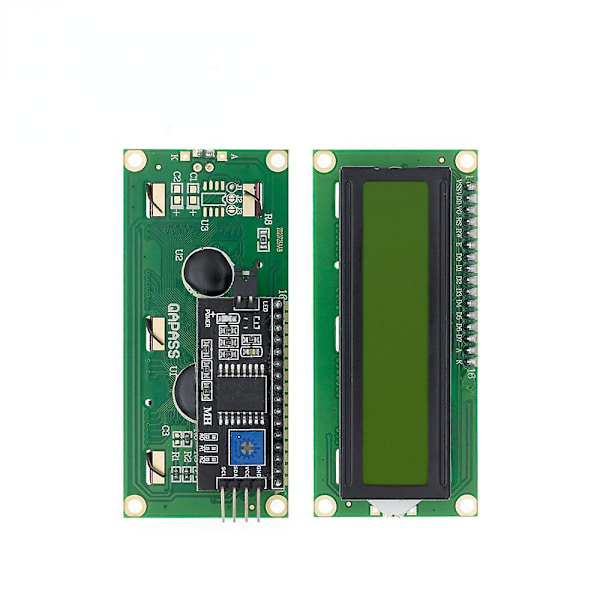 Lcd1602 1602 lcd-modul blå/gul-grön 16x2 tecken lcd pcf8574t pcf8574 iic i2c Iic interface