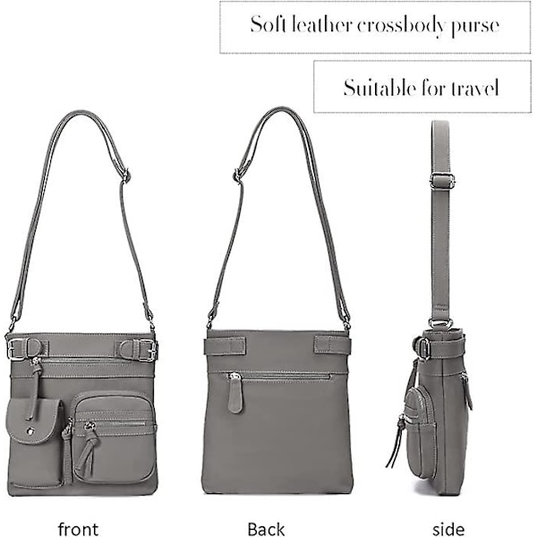 Crossbody tasker til kvinder skuldertasker grey