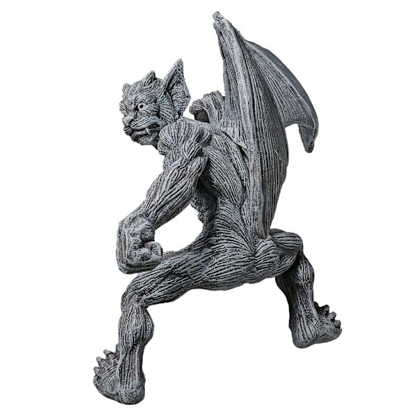 Harpiks Gargoyle Gjerde Topper Henger - Utendørs Veggdekor, Gotisk Klatring For Terrasse, Veranda, Gjerde, Hage