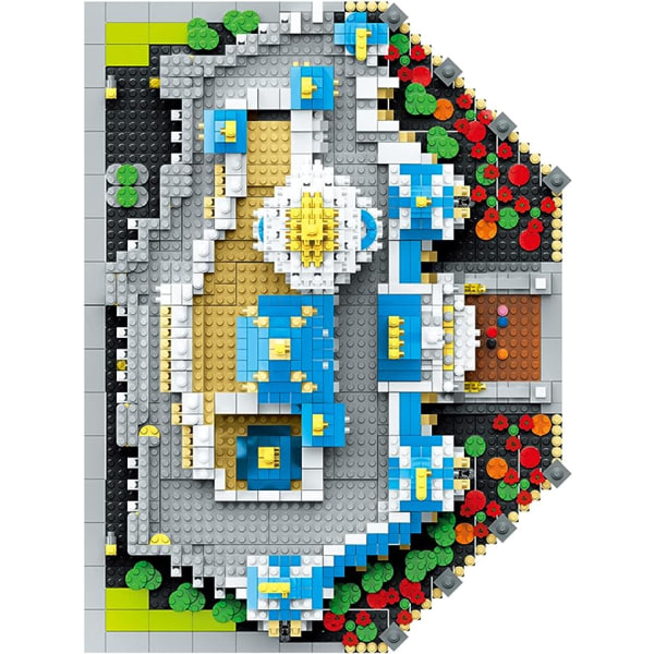 World Architecture Huvipuisto Iso Unelmalinna Malli (5297 kpl) DIY Mikro Mini Palikat Rakennuslelu Lapsille ja Aikuisille