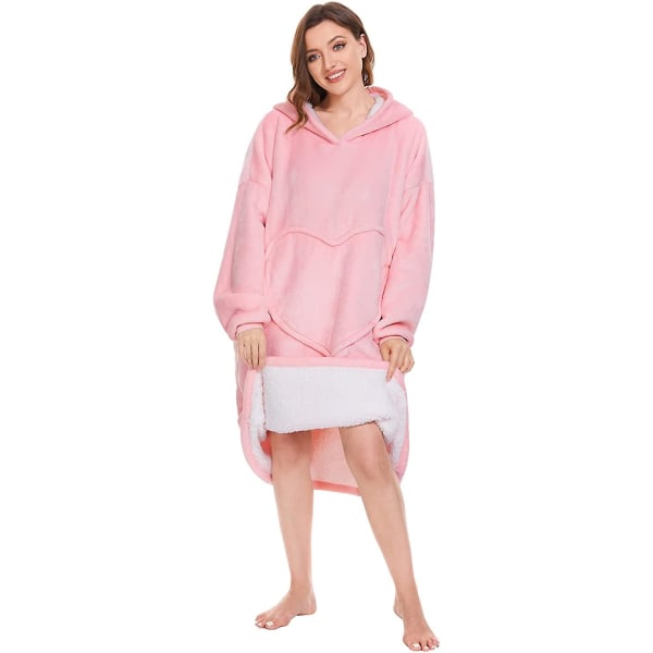 Oversized hoodie filt, supermjuk sherpa och värme komfort fleecetröja