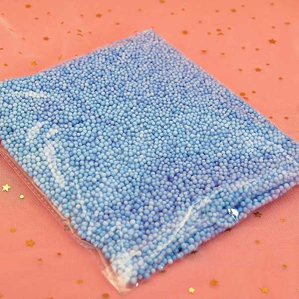 3 Pakker Skumkuler Mini Styrofoam Polystyrenkuler For Barn DIY Håndverk Kunstprosjekt Juledekorasjon (blå)