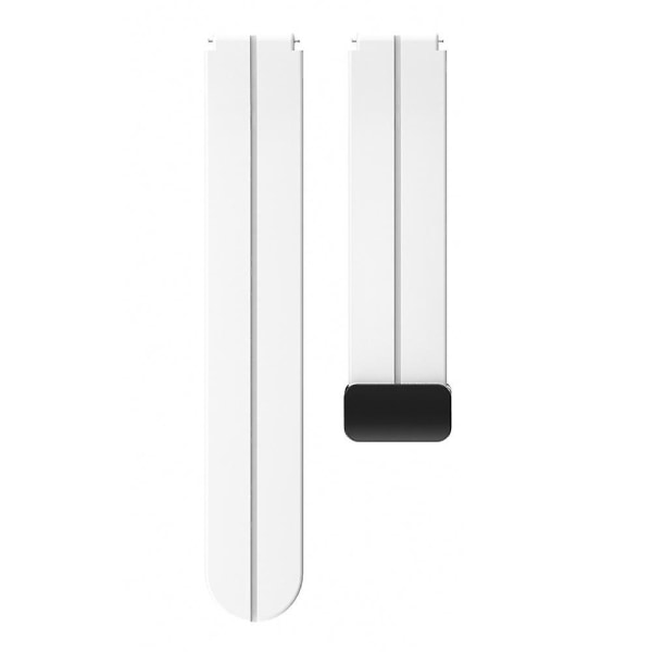 19mm Silikonarmband för Haylou Solar LS01/ID205/ID205U/ID205S/ID205L/ID216, Fällbart Spänne White