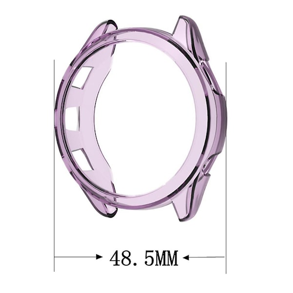 För Garmin Forerunner 265 TPU-klockfodral Anti-kollision ihålig skyddande ram Transparent