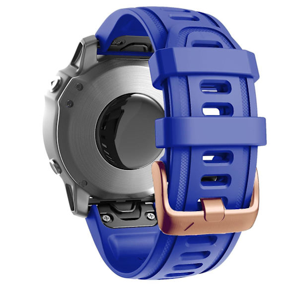 20mm Silikonersättningsrem för Garmin Fenix 7S/6S Pro/5S Plus/Instinct 2S, roséguldfärgat spänne Sapphire