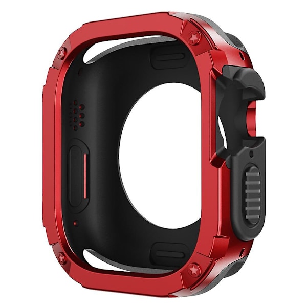 Skyddsfodral för Apple Watch Series 8 7 41mm/Series 6 5 4 SE (2022) SE 40mm TPU+PC Stötsäkert Ram Red