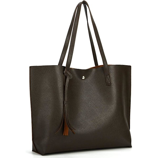 Dametasker Tote Top Håndtag Satchel Håndtasker Pu Kunstlæder Kvaster Skuldertaske