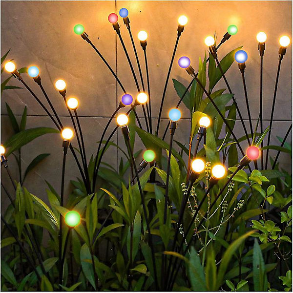 Aurinkopuutarhavalot - 2 kpl Led Aurinkokuhankeittäjävaloja Colorful 8 head