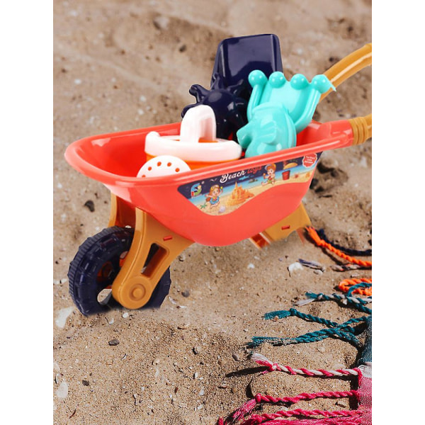 Nya strandleksaker Sandleksaker Set Sandlådeleksaker för barn med verktygssats Blue A1