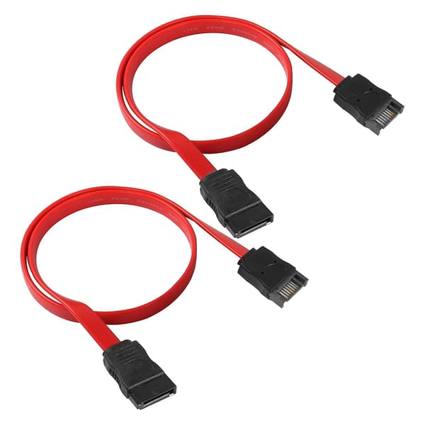 Sata 7pin Han til Sata Hun Forlængerkabel, 2 stk - 50cm