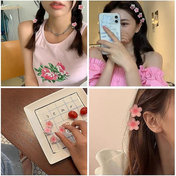 8 st Mini Claw Clips Söta Luggklämmor Hårnålar Hårprydnad Hårtillbehör För Flickor