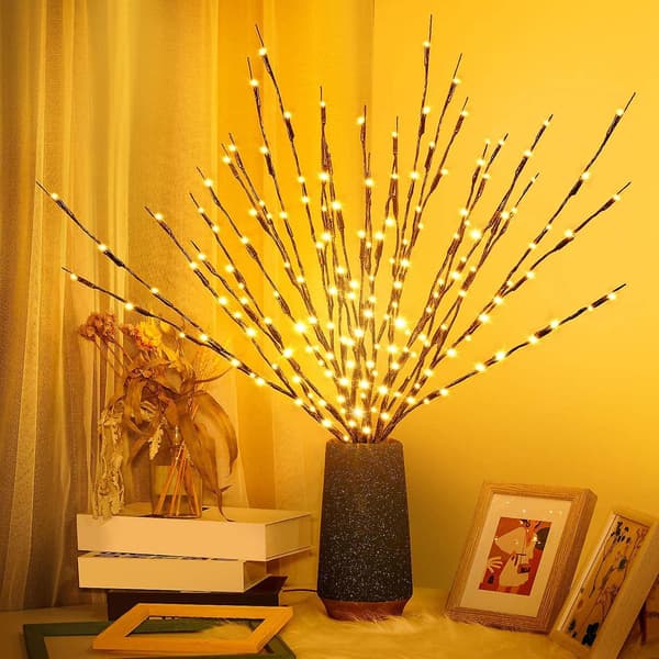 3-pack 60 LED konstgjord grenljus