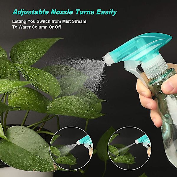 Sprayflaskor, 2 stycken Acsergery Gift 500 ml tomma plastsprayflaska läcksäker med Mis