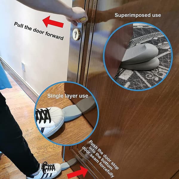 Dørstopper Gummi Dørstopper Egnet Til Dørspalte Under 0,9\"