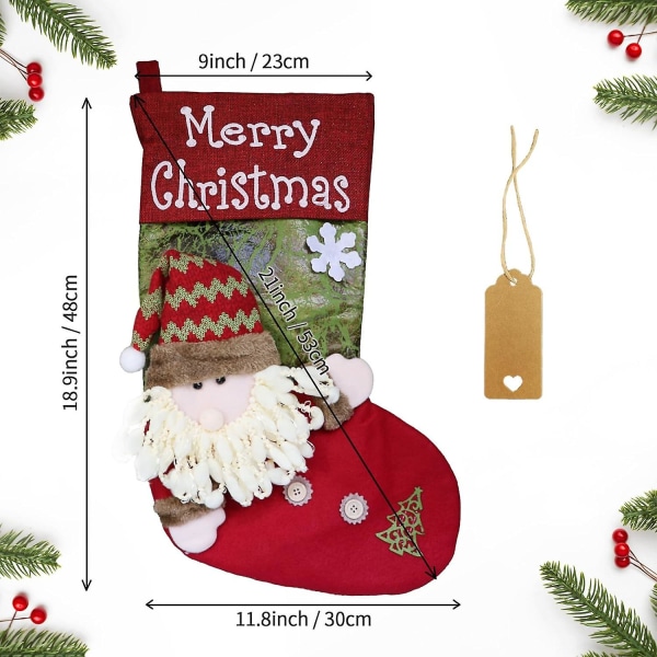 Personlig jultomte julstrumpa - 21 tum