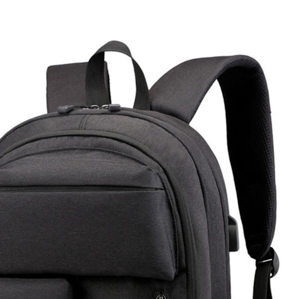 Uusi kuuma 15,6 tuuman erittäin suuri matkalaukku kannettavalle tietokoneelle, tietokonereppu, varkaudenestotyökirjalaukku USB-latausportilla, kestävä TSA-reppu yrityskäyttöön Black