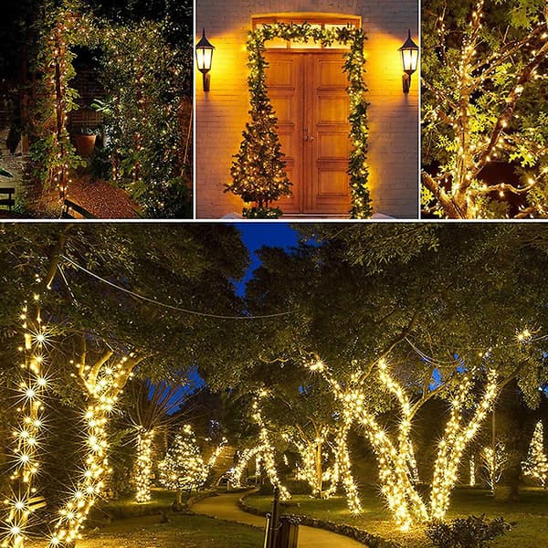 Solar Julelys LED - 22 meter 200 LED 8 tilstande Fe Lys Til Have, Hegn, Altan four colors