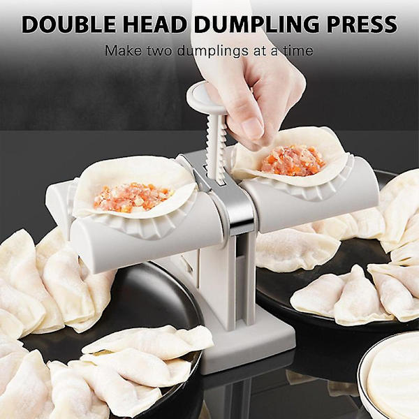Dobbelthodet Automatisk Dumpling Maker Husholdnings Stål Dumpling Press Maskin