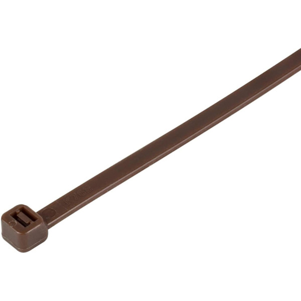 Små lilla kabelbinder, 100 mm x 2,5 mm, bulkpakke med 1000, 4\" Premium nylon Brown 150mmx3.6mm