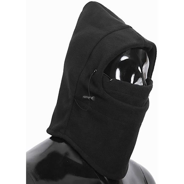 6-in-1 Talvinen Lämpöfleece Balaclava Moottoripyöräilyyn Hiihtoon Kokokasvo Tuulenpitävä Yetsye Maski Huppuhattu