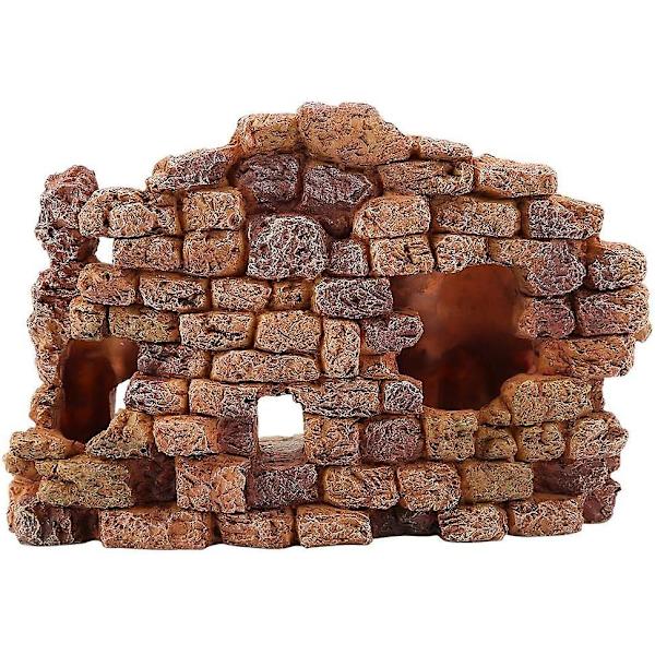 Akvarium Resin Ornament Miljøvennlig Resin Dekorativt Akvarium Landskapsdekorasjoner Gjemmested Huleutstyr Tilbehør For Fisk Reptiler