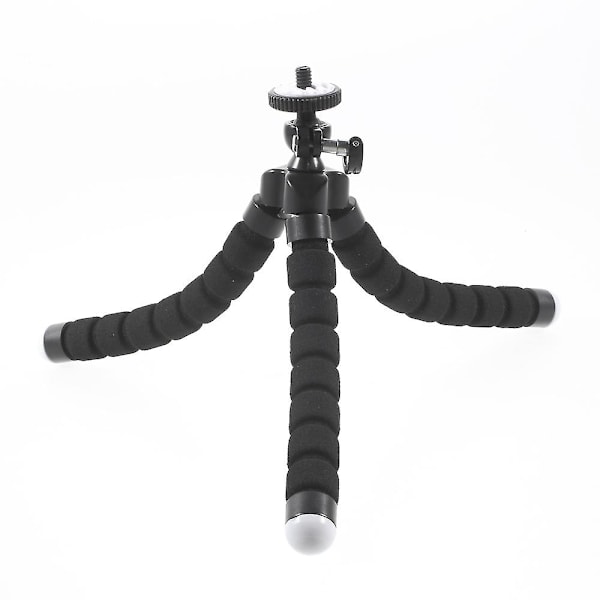 Bærbar, myk, justerbar stativholder for GoPro Hero 4/3+/3/2/1 SJ4000/5000/6000 Xiaomi Yi Black