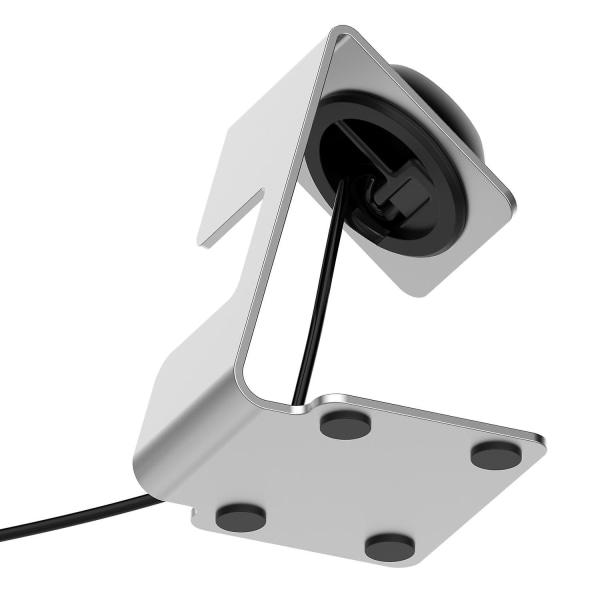 Til Xiaomi Smart Band 8 Ur Oplader Holder Metal Smartwatch Oplader Stand (uden Oplader) Silver