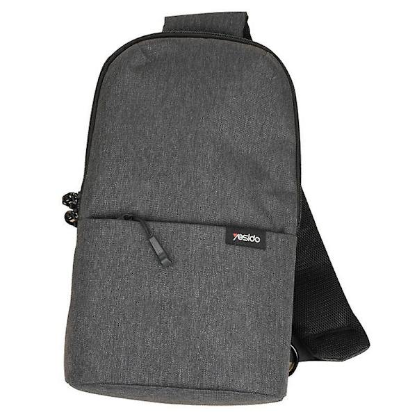 Vattentät polyester crossbody-väska för män, bröstväska, axelväska för resor, sport, dagligt bruk