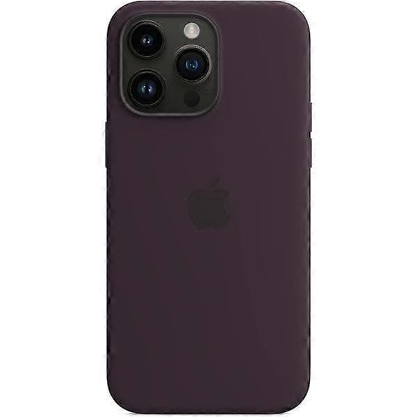 Applen silikonikuori MagSafella iPhone 14 Pro Max Elderberrylle