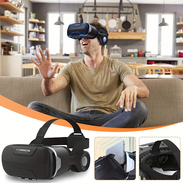 VR-lasit, jotka ovat yhteensopivia iPhonen ja Androidin kanssa - Universaalit puhelimen virtuaalitodellisuus VR-lasit lapsille ja aikuisille