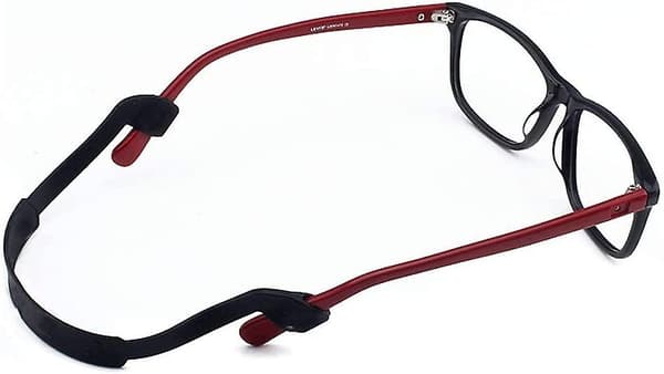 3 stk. Acsergery Sort Elastisk Silikone Brillerem Anti-slip Brillerem Blød Brilleholder Gave