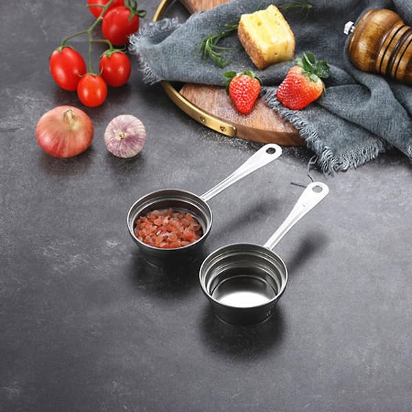 1 kopp rostfritt stål mätkopp för mätning av torra och flytande ingredienser