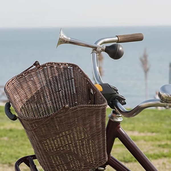Cykeltuta, Retro Metalltuta med Justerbar Klämma, Klassisk Cykeltuta för Fordon, Cyklar, Vagnar