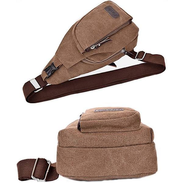 Bröstväska för Acsergery män kvinnor, unisex axel crossbody ryggsäck för Acsergery resor vandring gåva