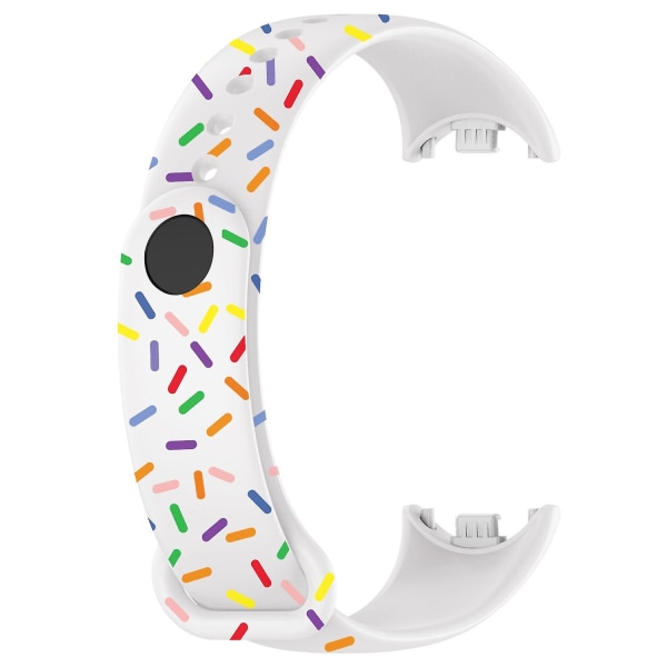 För Xiaomi Smart Band 8 Watch Färgglad Dot Replacement Armband White