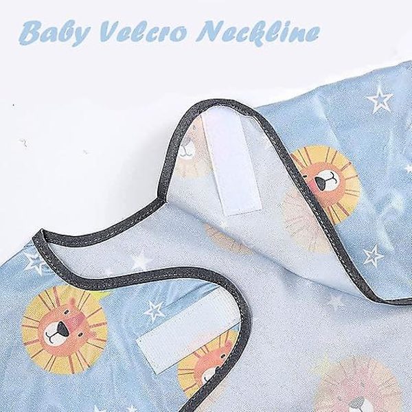 Baby Hagesmække Med Ærmer, Heldragt Afvænningshagesmæk Fastgøres Til Babyers Højstol, Vandtæt Småbørns Afvænningshagesmæk, Langærmet Hagesmæksæt Til 6-24 Måneder Baby