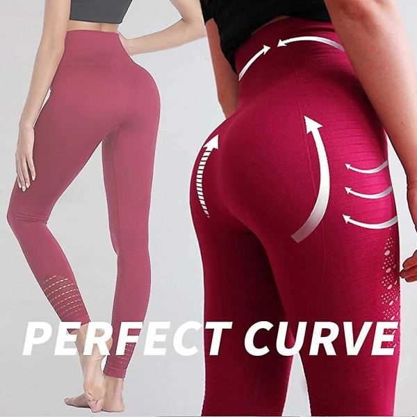 Yoga Leggings Dam Sporttights Sportbyxor Sport Leggins Långa Hög Midja Style 5